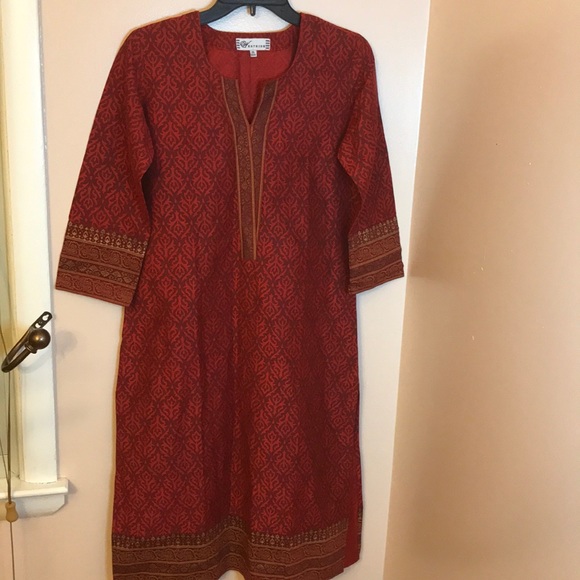 Westside Red Tunic Size XSmall - Picture 1 of 6
